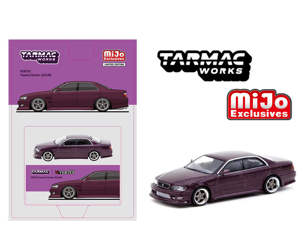 Tarmac Works - VERTEX Toyota Chaser JZX100 - Purple Metallic *Pre 