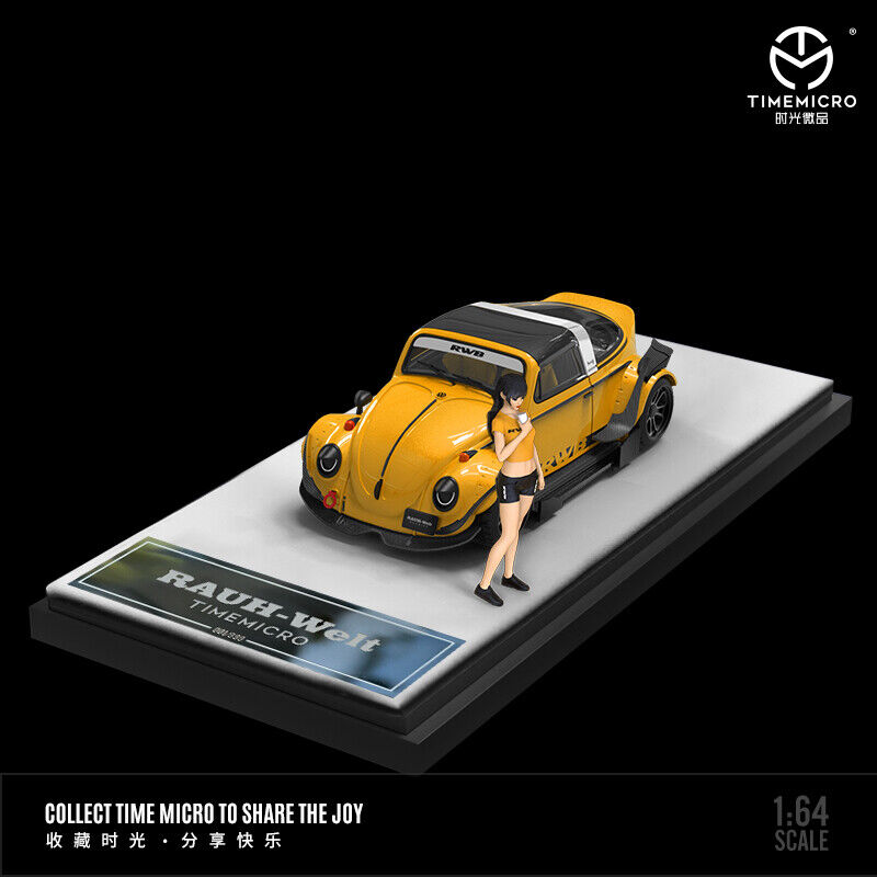 Time Micro - Volkswagen RWB Beetle Targa w/ Figure - Yellow – Top