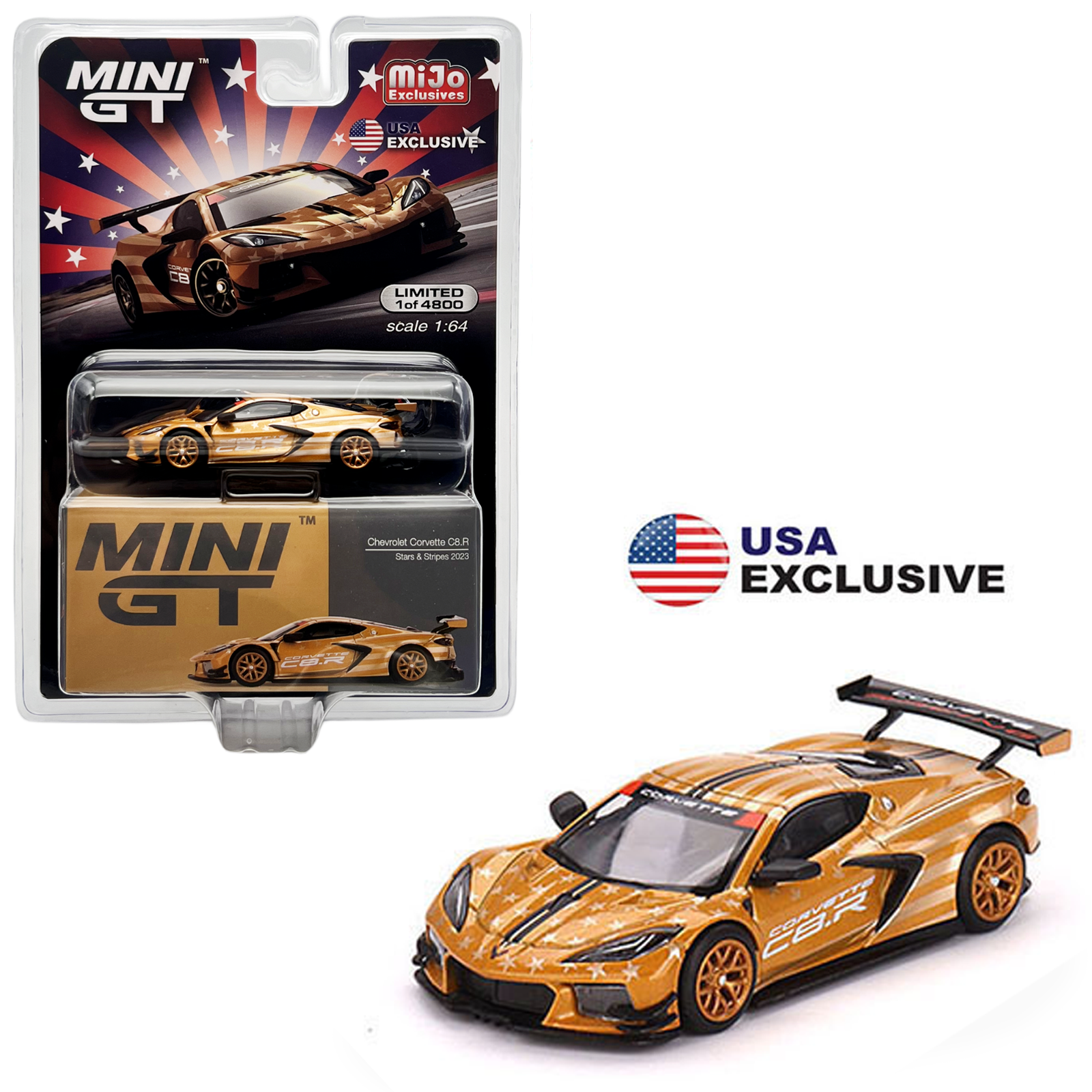 Mini GT - Chevrolet Corvette C8.R Stars u0026 Stripes *USA Exclusive* – Top  Collectibles