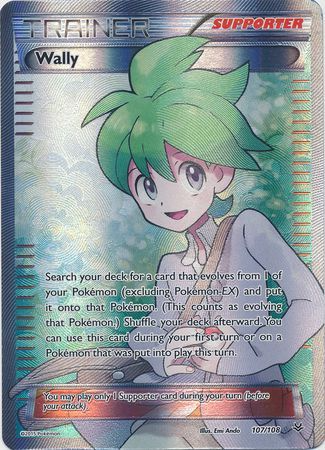 Pokemon - Wally - 107/108 - Full Art Ultra Rare - XY: Roaring Skies Series