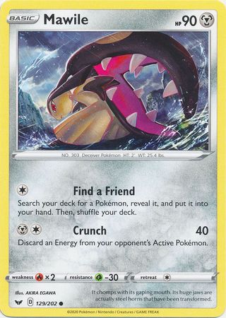 Pokemon - Mawile - 129/202 - Common - Sword & Shield: Base Set Series