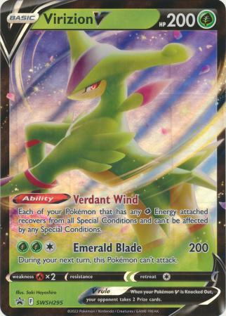 Pokemon - Virizion V - SWSH295 - Promo - Sword & Shield Series