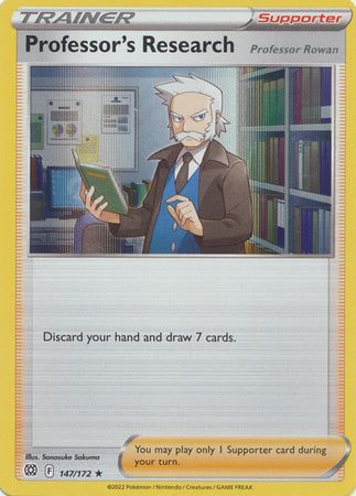 Pokemon - Professor's Research - 147/172 - Holo Rare - Sword & Shield: Brilliant Stars Series