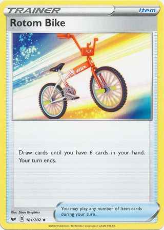 Pokemon - Rotom Bike - 181/202 - Uncommon - Sword & Shield: Base Set Series