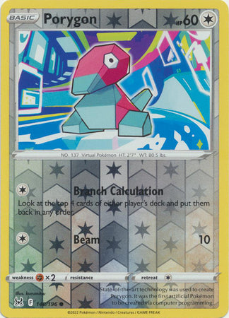 Pokemon - Porygon - 140/196 - Common Reverse Holo - Sword & Shield: Lost Origin Series