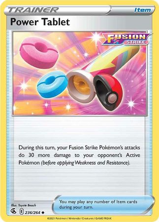 Pokemon - Power Tablet - 236/264 - Uncommon - Sword & Shield: Fusion Strike Series