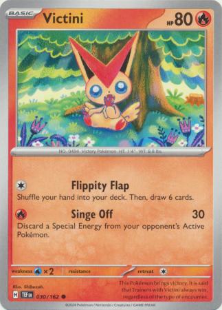 Pokemon - Victini - 030/162 - Common - Scarlet & Violet: Temporal Forces Singles