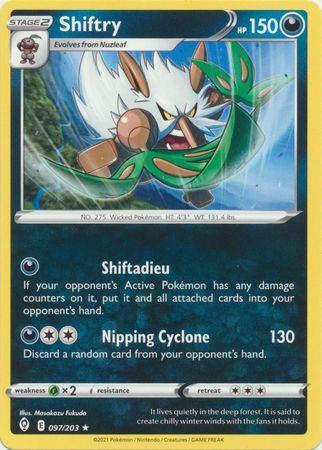 Pokemon - Shiftry - 097/203 - Rare - Sword & Shield: Evolving Skies Series