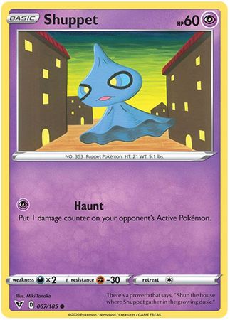 Pokemon - Shuppet - 067/185 - Common - Sword & Shield: Vivid Voltage Series