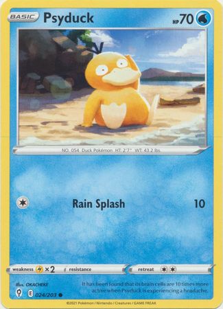 Pokemon - Psyduck - 024/203 - Common - Sword & Shield: Evolving Skies Series