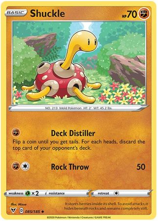 Pokemon - Shuckle - 085/185 - Uncommon - Sword & Shield: Vivid Voltage Series