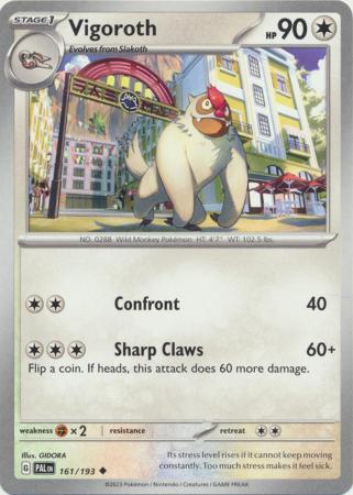 Pokemon - Vigoroth - 161/193 - Uncommon - Scarlet & Violet: Paldea Evolved Series