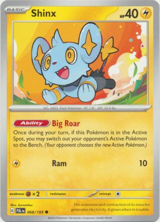 Pokemon - Shinx - 068/193 - Common - Scarlet & Violet: Paldea Evolved Series