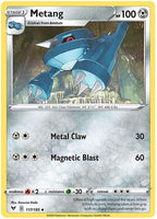 Pokemon - Metang - 117/185 - Uncommon - Sword & Shield: Vivid Voltage Series