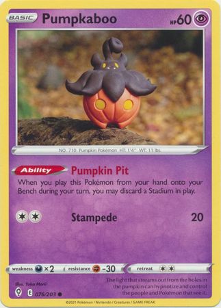 Pokemon - Pumpkaboo - 076/203 - Common - Sword & Shield: Evolving Skies Series