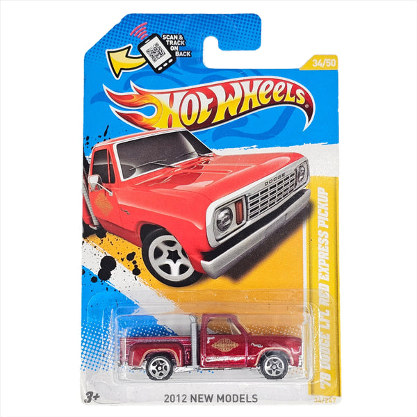 Hot Wheels - '78 Dodge Lil' Red Express Truck - 2012