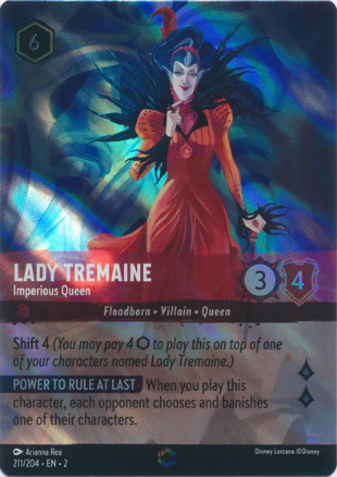 Lorcana - Lady Tremaine (Imperious Queen) - 211/204 - Enchanted - Rise of the Floodborn