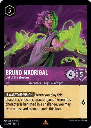 Lorcana - Bruno Madrigal (Out of the Shadows) - 38/204 - Rare - Ursula's Return