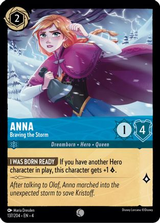 Lorcana - Anna (Braving the Storm) - 137/204 - Common - Ursula's Return