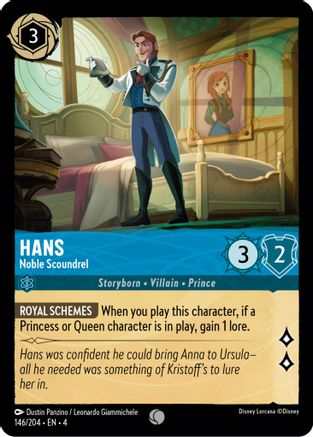 Lorcana - Hans (Noble Scoundrel) - 146/204 - Common - Ursula's Return