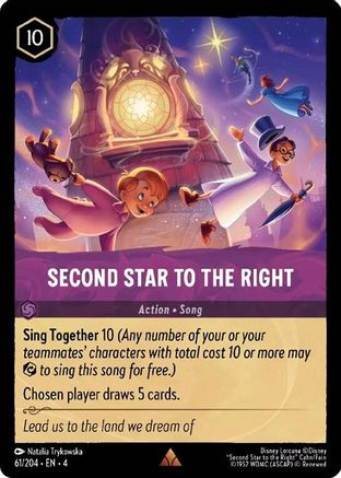 Lorcana - Second Star to the Right - 61/204 - Rare - Ursula's Return