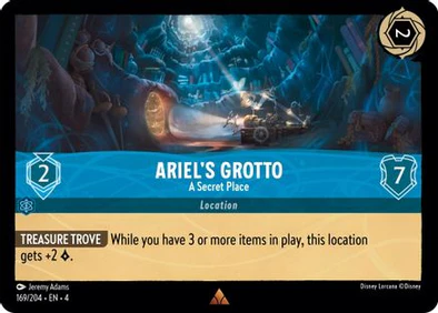 Lorcana - Ariel’s Grotto - 169/204 - Rare - Ursula's Return