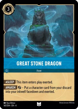 Lorcana - Great Stone Dragon - 167/204 - Uncommon - Ursula's Return