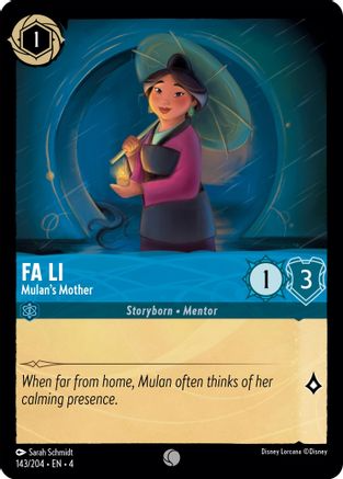 Lorcana - Fa Li (Mulan's Mother) - 143/204 - Common - Ursula's Return