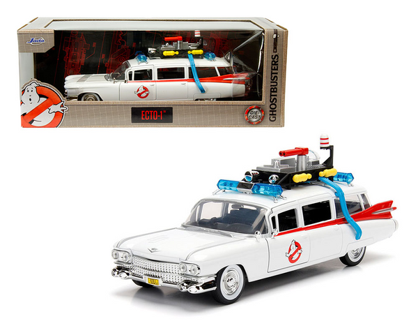 Jada Toys - Ecto-1 Cadillac Ambulance – Ghostbusters - 2024 Hollywood Rides Series *1/24 Scale*