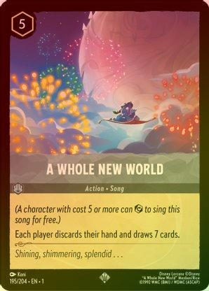 Lorcana - A Whole New World - 195/204 - Super Rare (Foil) - The First Chapter
