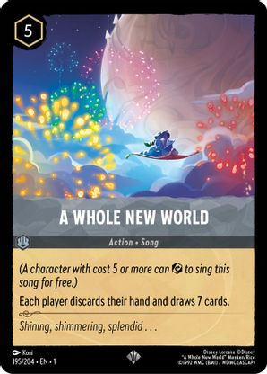 Lorcana - A Whole New World - 195/204 - Super Rare - The First Chapter