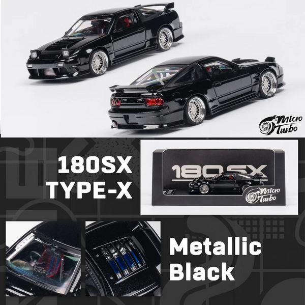 MicroTurbo - Custom 180SX Type X - Metallic Black