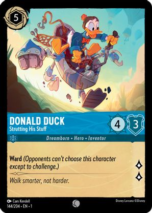 Lorcana - Donald Duck (Strutting His Stuff) - 144/204 - Common - The First Chapter