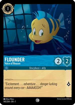 Lorcana - Flounder (Voice of Reason) - 145/204 - Common - The First Chapter