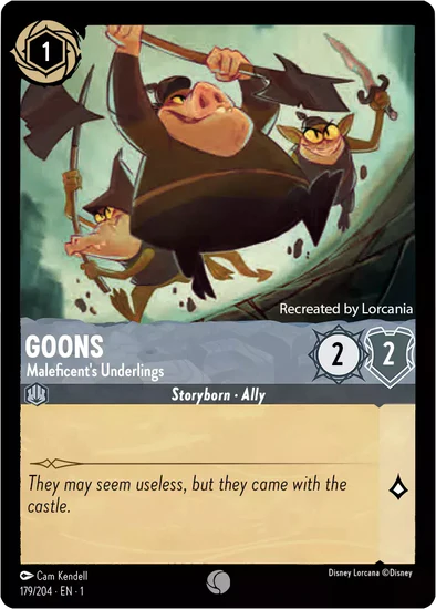 Lorcana - Goons (Maleficent's Underlings) - 179/204 - Common - The First Chapter