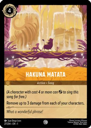 Lorcana - Hakuna Matata - 27/204 - Common - The First Chapter