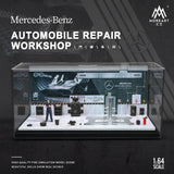 MoreArt - Automobile Repair Workshop Diorama "Mercedes-Benz"