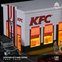 MoreArt - KFC Restaurant Parking Scene Diorama w/ Led Lighting