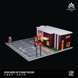 MoreArt - KFC Restaurant Parking Scene Diorama w/ Led Lighting