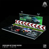 MoreArt - Rallycross Race Assembly Scene Diorama w/ Led Lighting