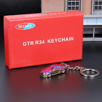 Seeker - Nissan Skyline GT-R R34 Keychain - Chrome Purple *1/87 Scale*
