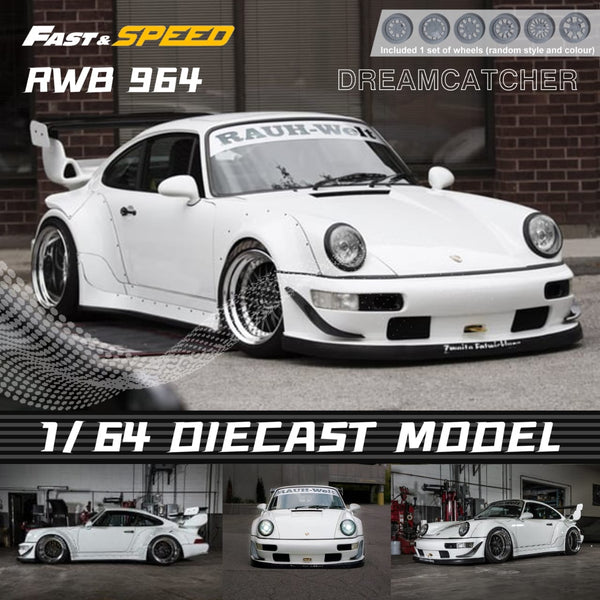 Fast Speed - Porsche 911 (964) RWB "Dreamcatcher" w/ Extra Set of Wheels *Pre-Order*