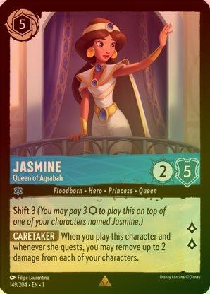 Lorcana - Jasmine (Queen of Agrabah) - 149/204 - Rare (Foil) - The First Chapter