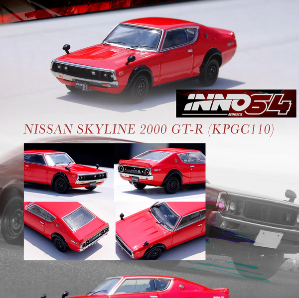 INNO64 - Nissan Skyline 2000 GT-R (KPGC110) - Red