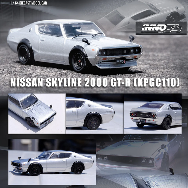 INNO64 - Nissan Skyline 2000 GT-R (KPGC110) - Silver