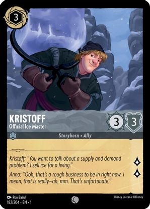 Lorcana - Kristoff (Official Ice Master) - 182/204 - Common - The First Chapter