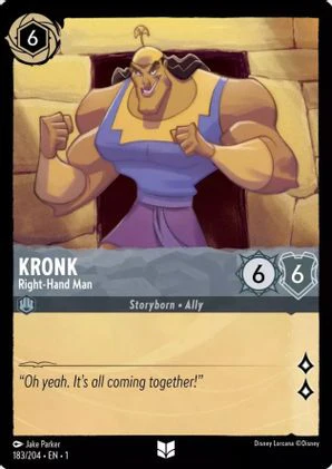 Lorcana - Kronk (Right-Hand Man) - 183/204 - Uncommon - The First Chapter