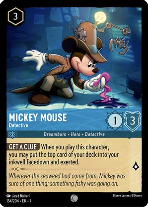 Lorcana - Mickey Mouse (Detective) - 154/204 - Common - The First Chapter