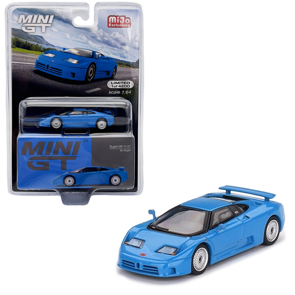 Mini GT - Bugatti EB110 GT - Blu Bugatti