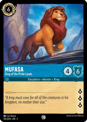 Lorcana - Mufasa (King of the Pride Lands) - 155/204 - Common - The First Chapter